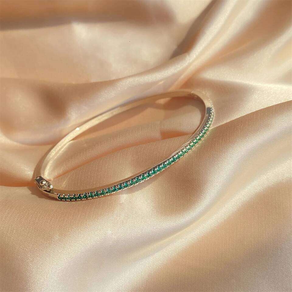 TrendMen Trendy Round Zirconia Tennis Bangles For Men Women Fashion Gold Color Crystal Wristlet Jewelry Gifts Party Bracelets XJ260127