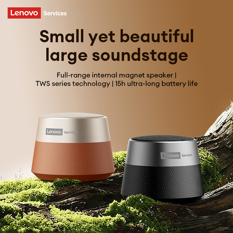 Lenovo HD103 Bluetooth 5.4 Speaker Portable TWS Dual Device Connection Laptop Speaker Deep Bass Car Speaker Long-Lasting Battery Life Outdoor Camping 