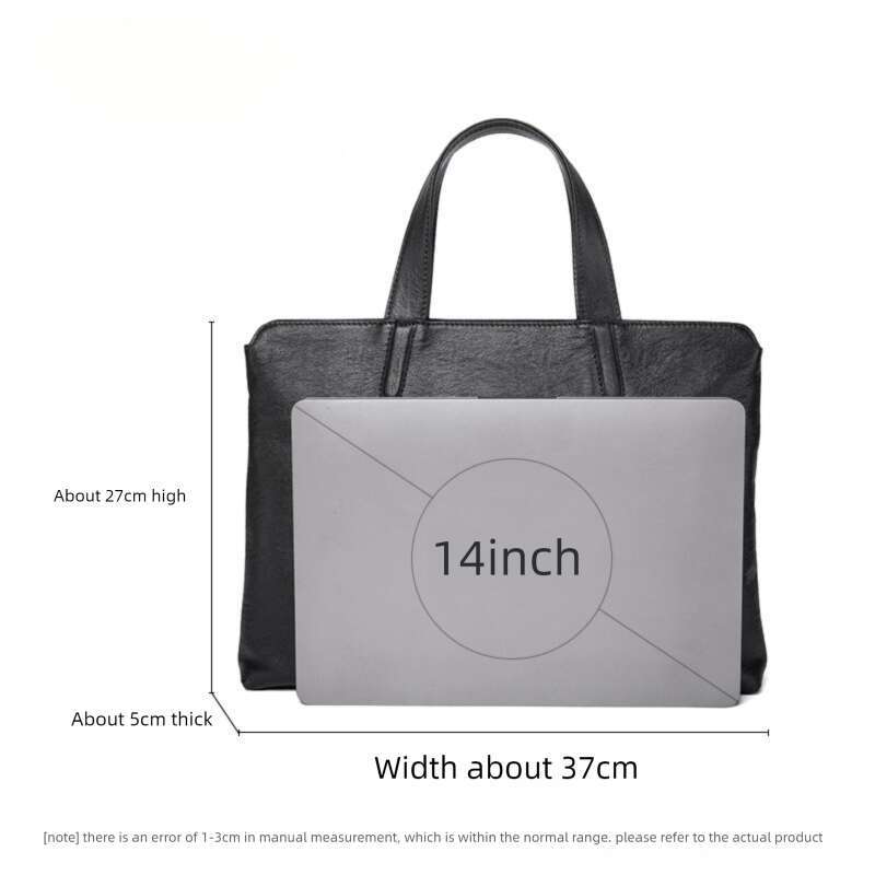 Luxury Shoulder Bags Totes Hobo Bag Men S First Layer Cowhide Business Briefcase Inch Laptop Bag Handbag SENYY