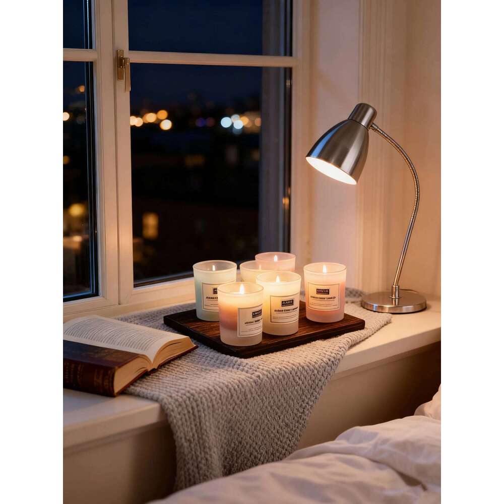 Scented candles, soy wax scented candle gift set, romantic rose fragrance Y260127