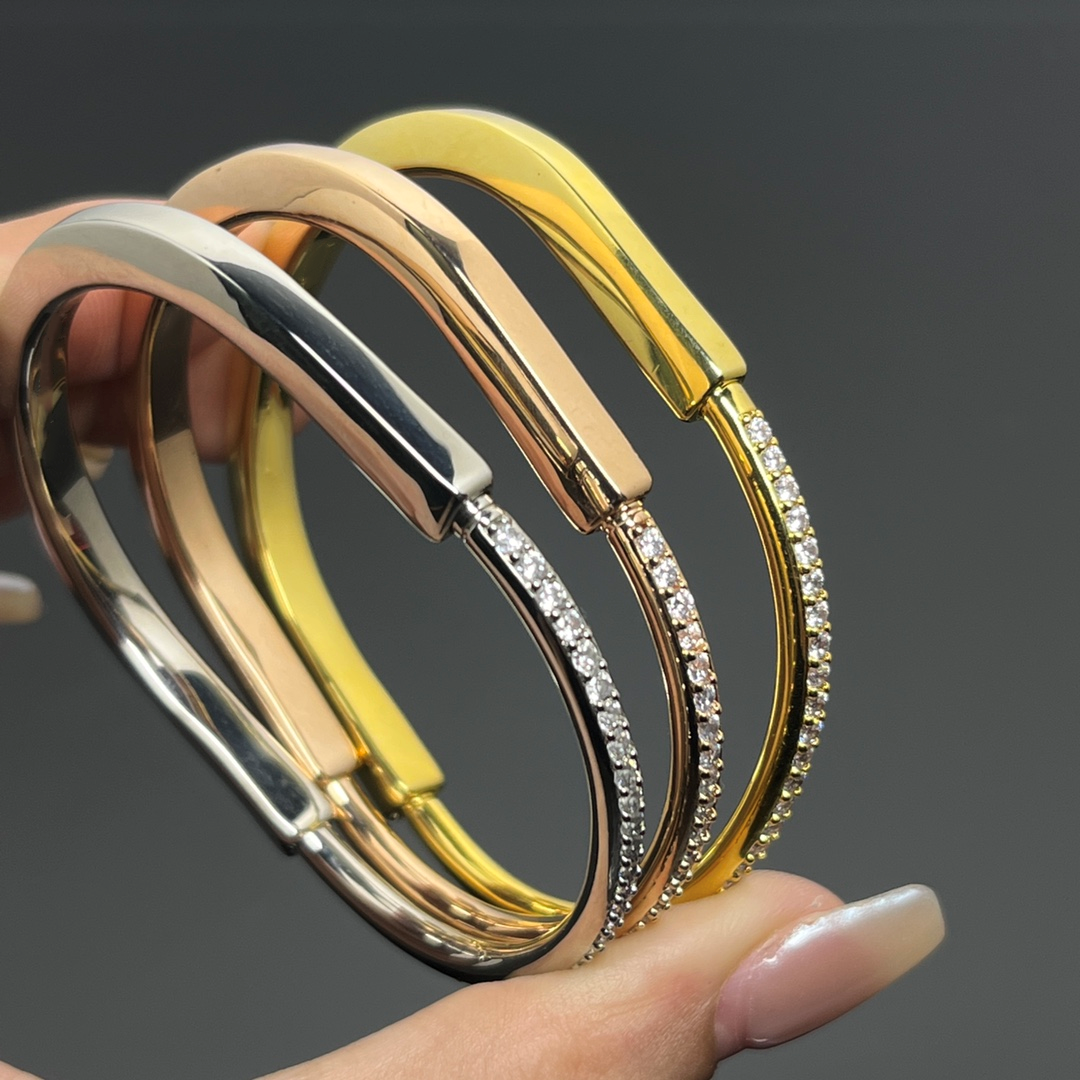 luxury jewelry Bracelet Designer bangle U-shaped Bracelets for women men With Sparkling diamond Holiday Jewelry And Gift For Her Fashion Accessory