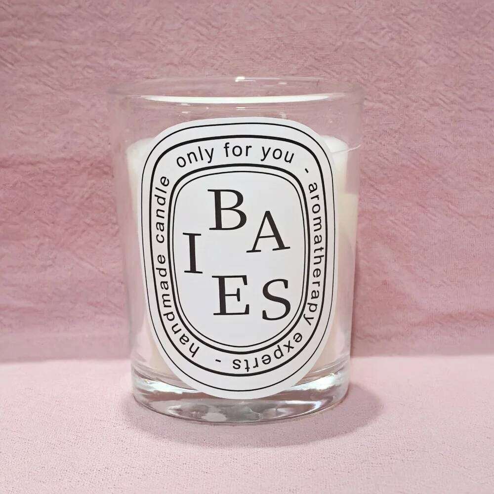 New Year Scented Candle with Fragrance, Romantic Gift, Transparent Jar, Aromatic Candles, Light for Wedding Guests Y260127