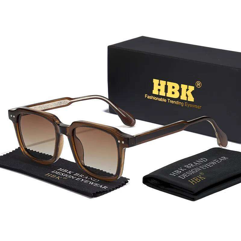HBK New Fashion Retro Sunglasses man Large Square Frame Sun Glasses Women outdoor travel party Shopping Eyewear Z260127