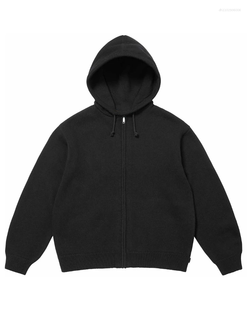 Men's Hoodies Zip Up Hoodie Fashion Harajuku Embroidered The Last Supper Pattern Oversized Sweatshirt Goth Personality Hip Hop