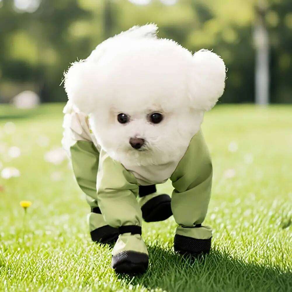 Reflective Stripe Pet Strolling Going Out Pants Back Adjustable Dust-proof Dog Boot Leggings Anti-Slip Full Leg Protection XJ260127