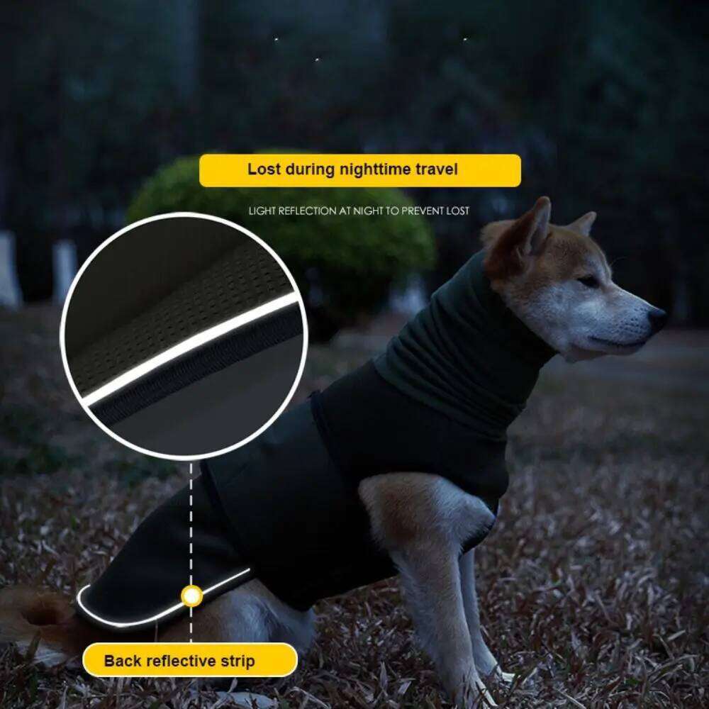 Noise-proof Calming Hoodie Anxiety Relief Reflective Pet Earmuff Noise Protection Breathable Vest Jacket Small Large Dog XJ260127