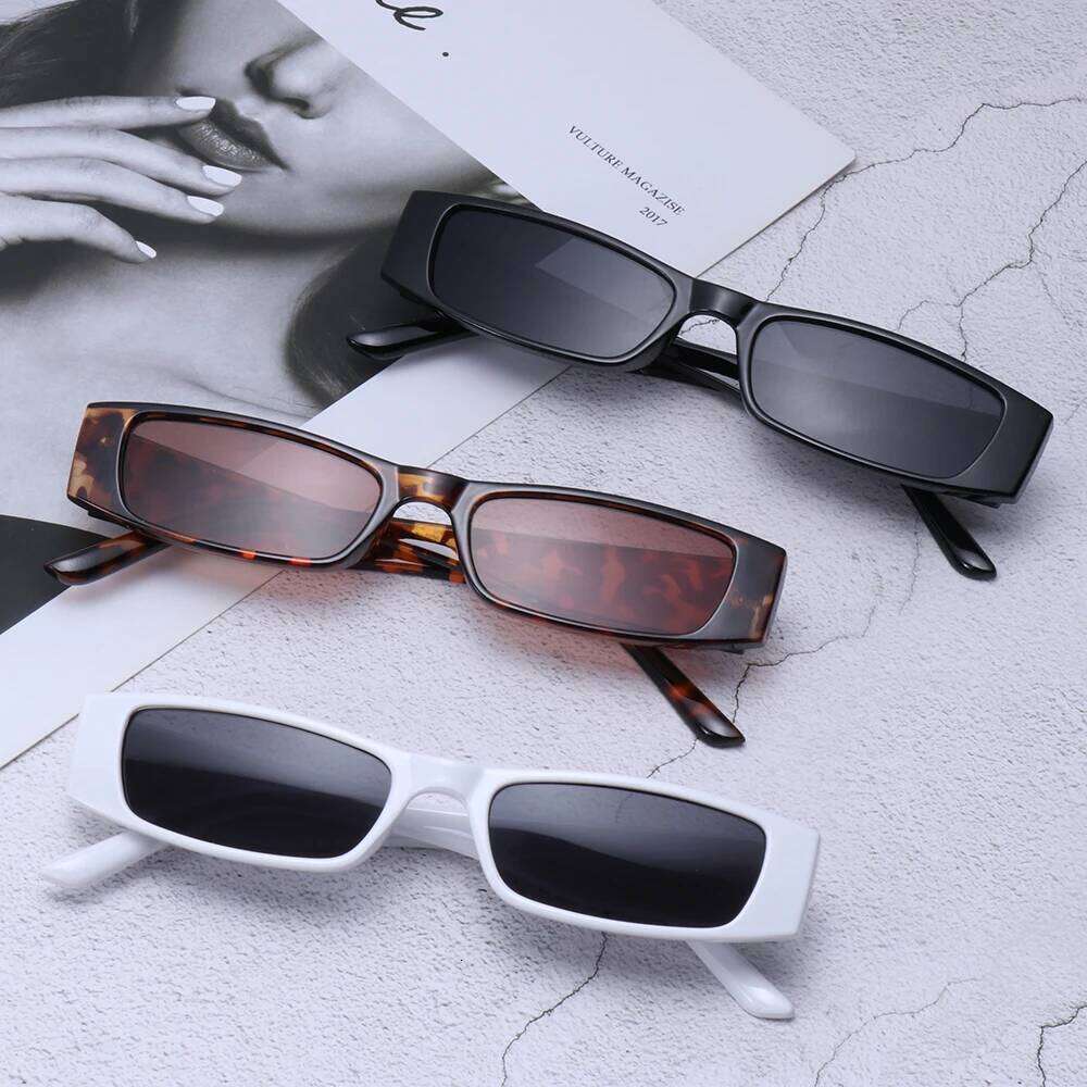 Small Rectangle Sunglasses Fashion Retro Square Narrow Frame UV400 Sun Glasses Trendy Vintage Streetwear Unisex Eyewear Shades Z260127