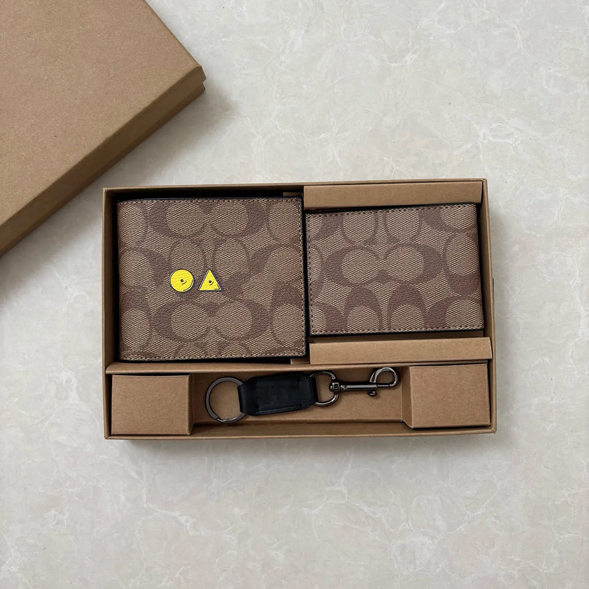 Designer Wallet Set Women Mens Coin Purse 3pcs Luxury Card Holder Luxury Mens Wallets Designers Purses Cardholder Recto Verso Wallet Portafoglio Gift Boxed