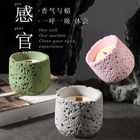 Planet Aromatherapy Nordic Colorful Gypsum Cup Candle Niche Atmosphere Bedroom Plant Essential Oil Gift Y260127