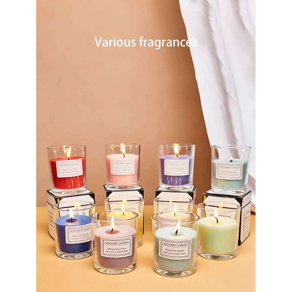 Large romantic smokeless birthday scented candle, creative colourful candlelight for gifts Y260127