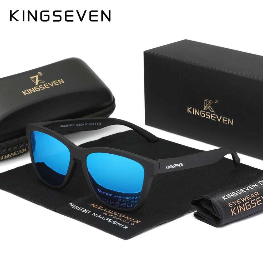 KINGSEVEN Brand Fashion Matte Sunglasses Women Men Polarized Anti-UV400 Lens Glasses TR90 Frame Luxury Outdoor Fishing Eyewear Z260127