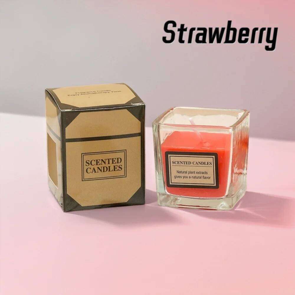 Fragrance Candle Romantic Gift Clear Jar Scented Candles Light for Wedding Guests Y260127
