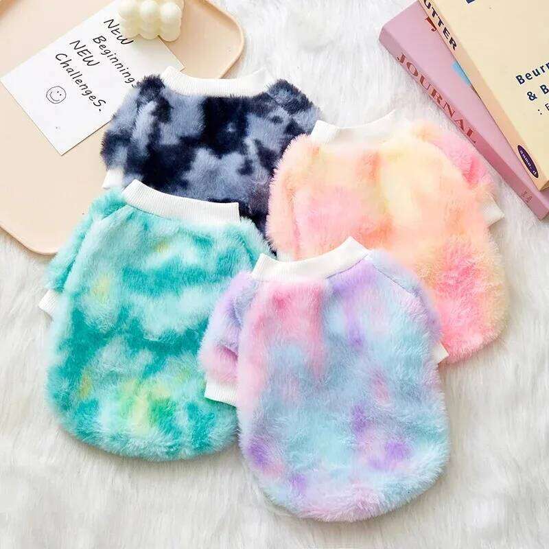 Winter Warm Dog Coat Pet Clothes for Small Medium Dogs Soft and Comfortable Rabbit Plush Puppy Cat Jacket Teddy Bichon Costume XJ260127