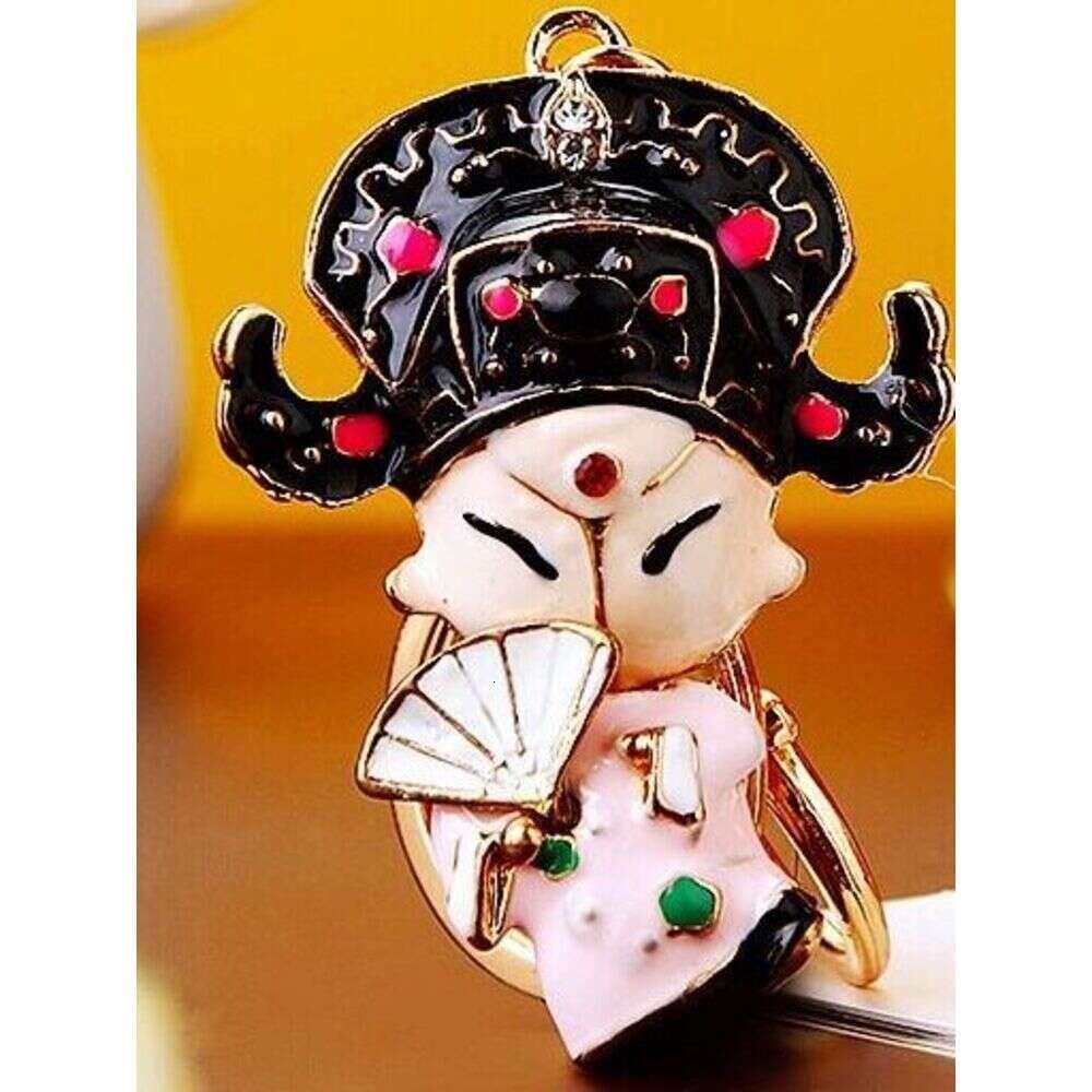 National Essence Opera Huadan Wusheng Car Women's Bag Pendant Metal Keychain Creative Gift Wholesale S260126