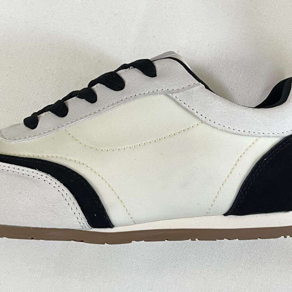 okimoz Retro German Training Shoes Unisex - Classic Black & White Versatile Soft-Sole Lightweight Casual Sneakers