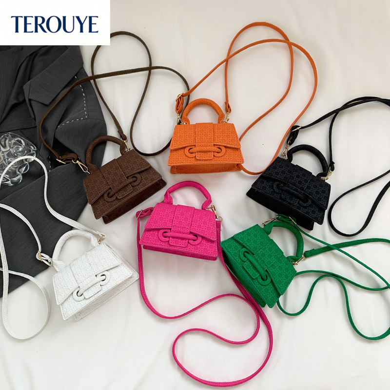 TEROUYE Autumn/Winter bag New bag French Luxury Style Small Square Bag Elegant and Versatile Fashion Women's Shoulder Bag