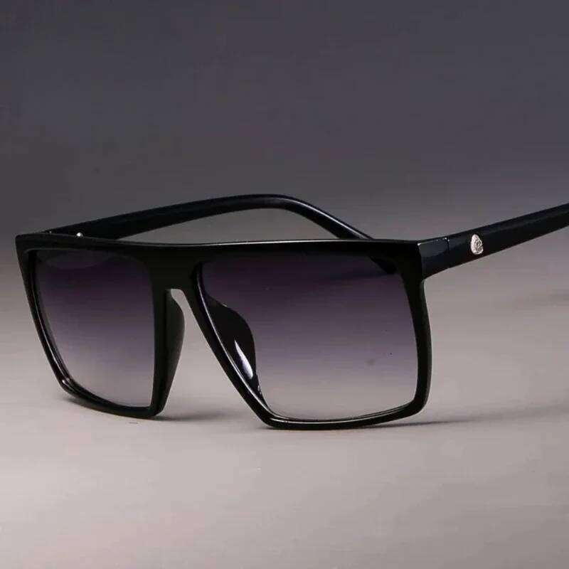 Vintage Sun Glasses Men's Sunglasses Purple Square Women 2023 Spectacle Big Frame High Quality SunGlasses Gafas De Sol Z260127