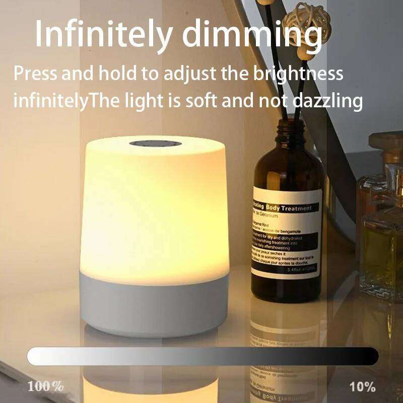 Led Lights 3 Colors Dimmable Charging Desktop Night Bedroom Bedside Lighting Decor Touch Reading Table Lamps Z260127