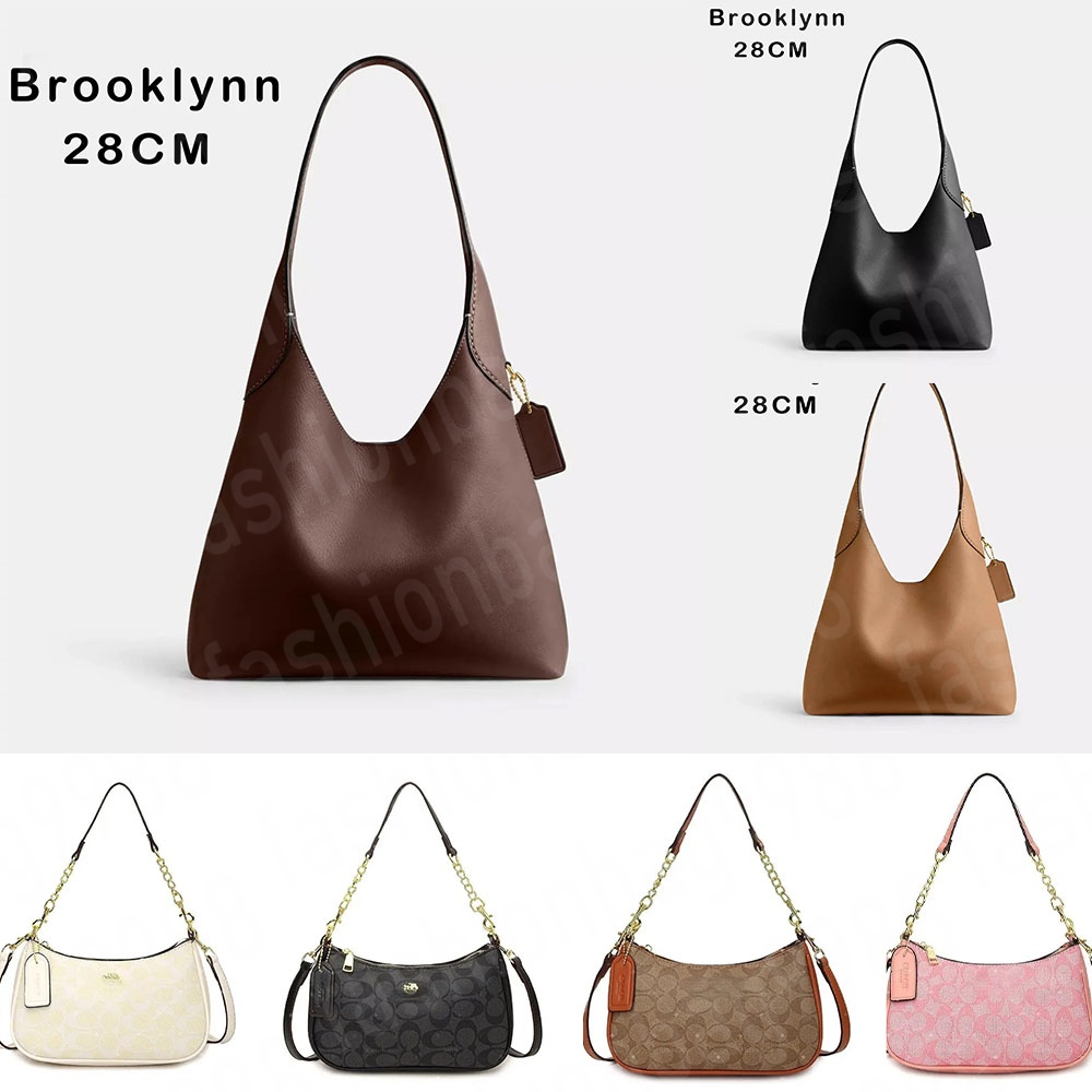 coochtebby26 brooklyn tote bag designer shoulder bags for women luxury bag high quality woman handbag with chain underarm bag pink denim purse charms crossbody bag
