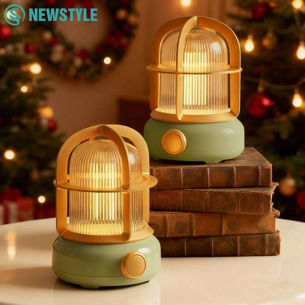 Retro Bulkhead Night Kids Bedroom Warm Atmosphere Table Decoration Light For Camping Party Christmas Gift Z260127