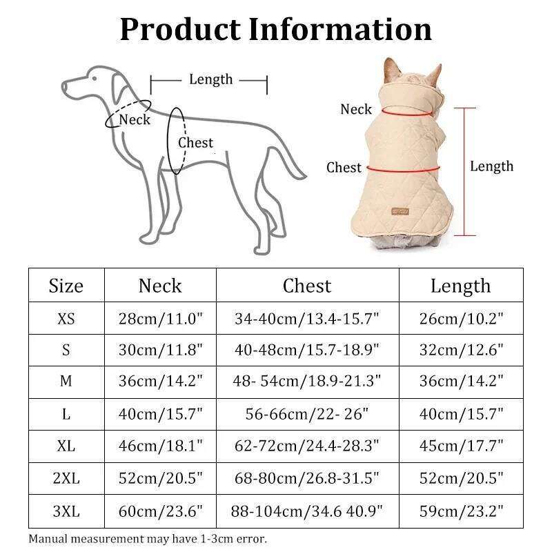 NONOR Winter Jacket Waterproof Cozy Clothes for Medium Large Dogs Warm Dog Coat French Bulldog Labrador Costume XJ260127