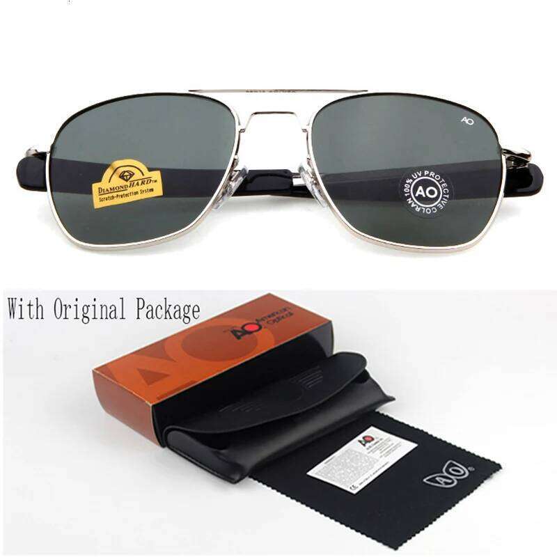 Fashion Sunglasses Men American Army Military Brand AO Sun Glasses For Male Optical Glass Lens de sol RS263 Z260127