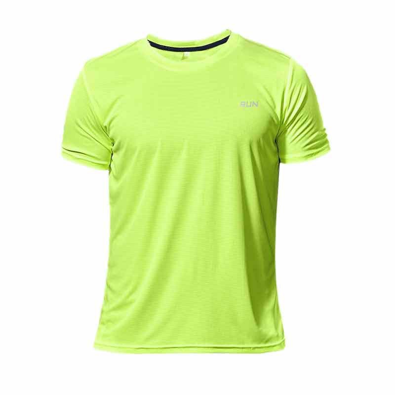 2026 Summer Men's Sports T-shirt Ice Silk Loose Quick Drying Fitness Short Sleeve Casual Cool Breathable Top Free Shipping