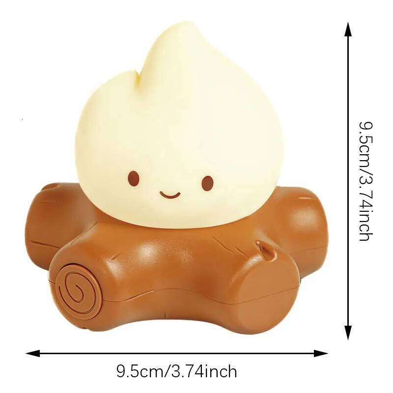 Adjustable Brightness LED Night Light with Candlelight Mode, Portable & Eye-Caring Desk Lamp Z260127