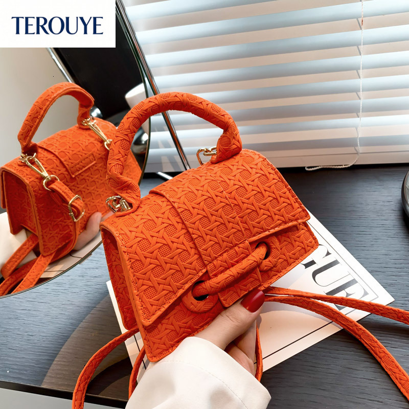 TEROUYE Autumn/Winter bag New bag French Luxury Style Small Square Bag Elegant and Versatile Fashion Women's Shoulder Bag