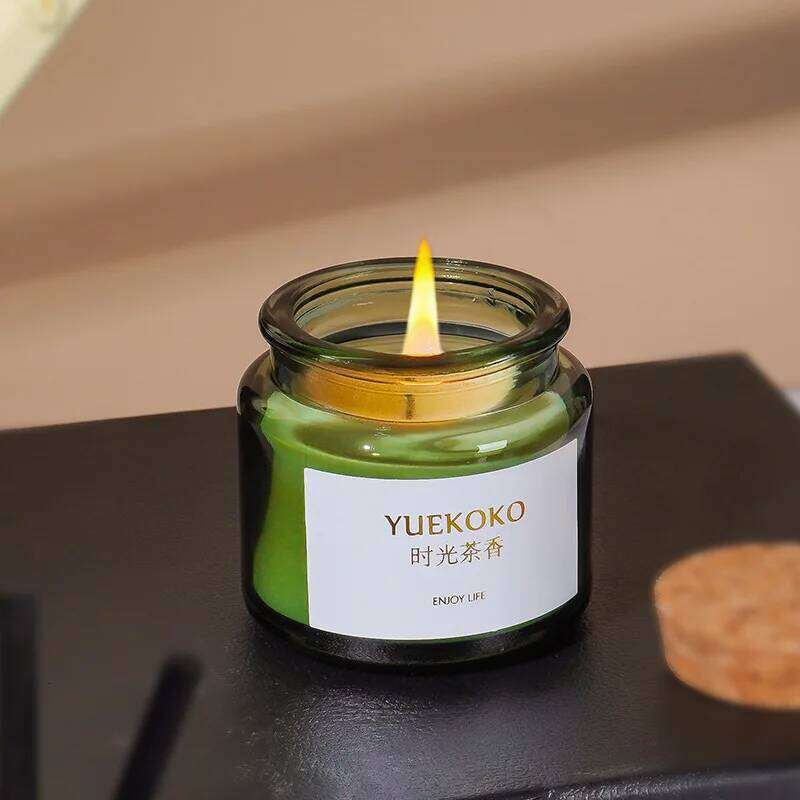 Flameless Aromatherapy Candle Birthday Gift Plant Soy Wax Indoor Scented Candles Rose Fragrance m Y260127