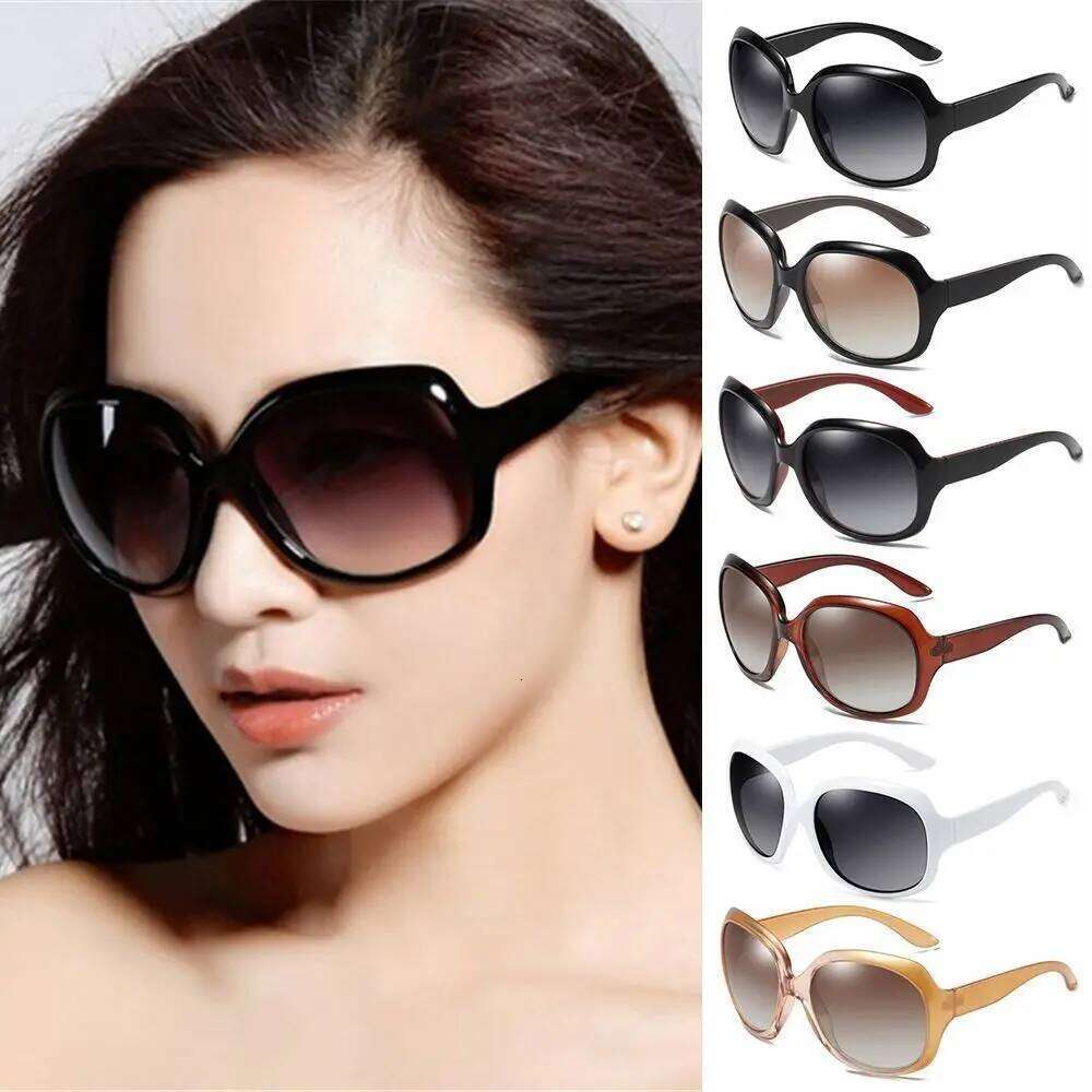 New Shades UV 400 Elliptical Frame Vintage Eyewear Square Oversized Sunglasses for Women & Men Z260127