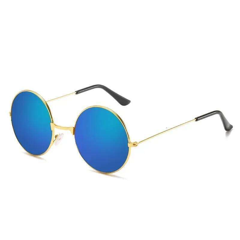 Popular Fishing Leisure Round Metal Retro Vintage Sunglasses for Men Women 2023 Fashion Eyewear Sun Glasses UV400 Z260127