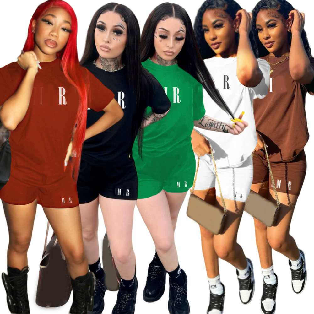 Women's Tracksuits Designer Fashion Letters Printed Sets Sports Shorts Mens Womens Two Piece Set