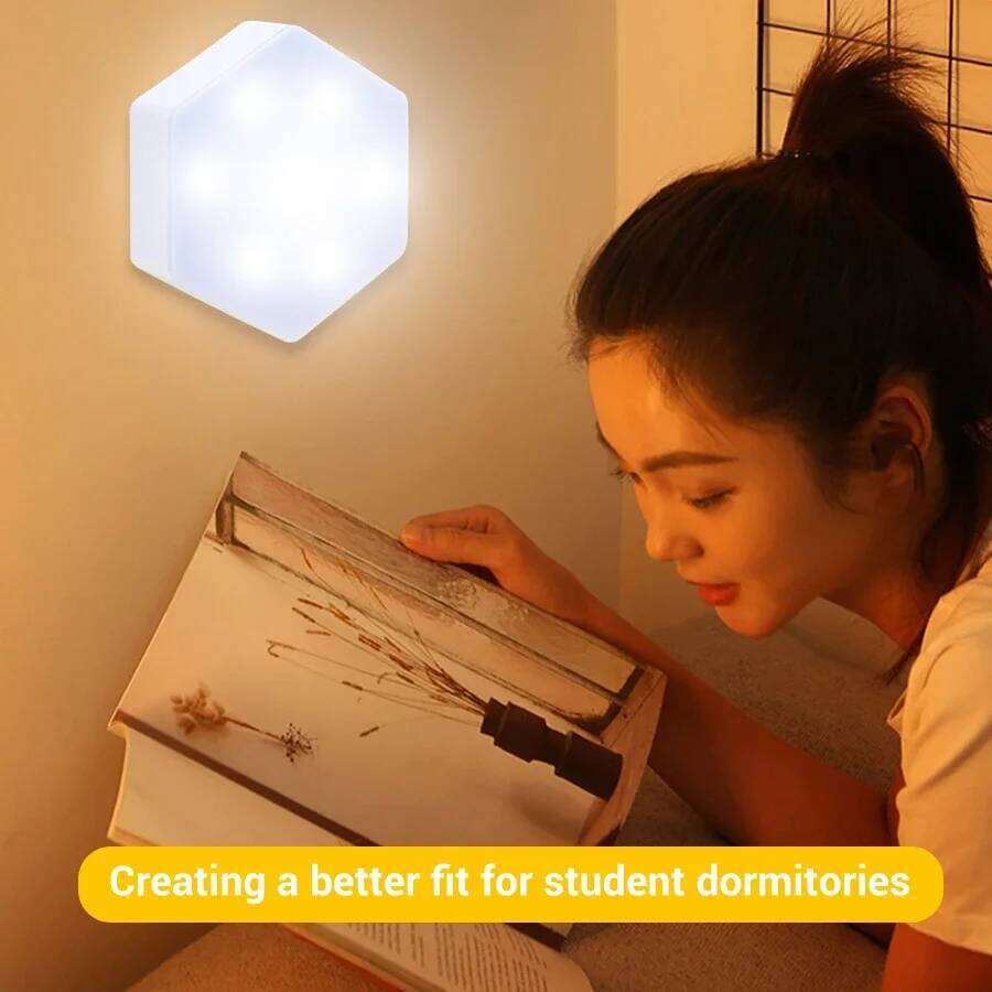 3/6pcs Control Hexagonal LED Light,Honeycomb Touch Sensitive Wall Night Lights, Honeycomb Lights Z260127