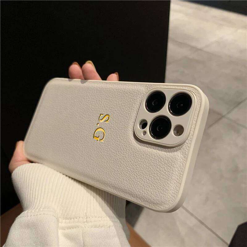 Personalized Phone Case For iPhone 17 16 15 14 13 12 11 Pro Max Plus 17Air Luxury PU Leather Customized Initials Name Gift Cover 26H0127