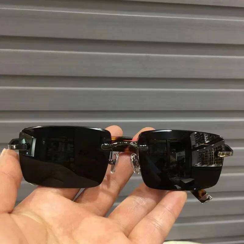 High Definition UV400 Punk Sunglasses Fashion Gradient Frameless Eyewear Rectangle Sun Glasses for Women & Men Z260127