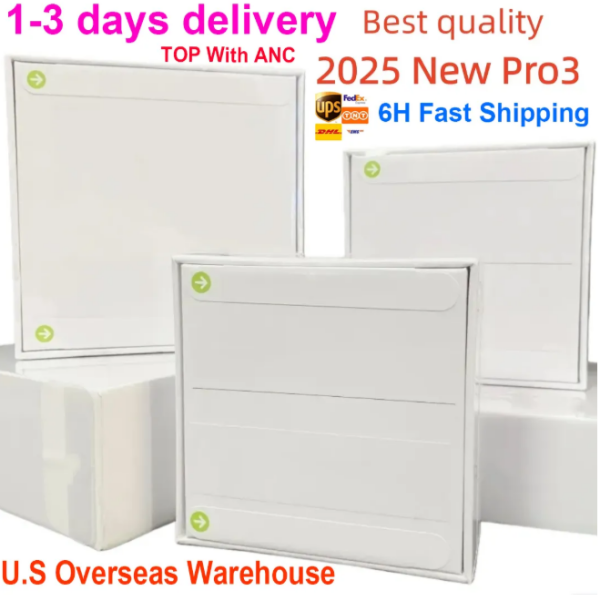 USA Stock For airpodspros 3 pro Bluetooth airpods3 headphones pro ANC Wireless Headphones Earbuds Noise Canceling Accessories case