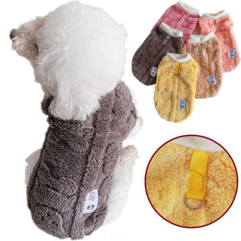 Autumn Winter Pet Vest for Small Medium Dogs Fleece Clothes Shih Tzu Poodle Outfits Chihuahua Pug Jacket Accesorios Para Perros XJ260127