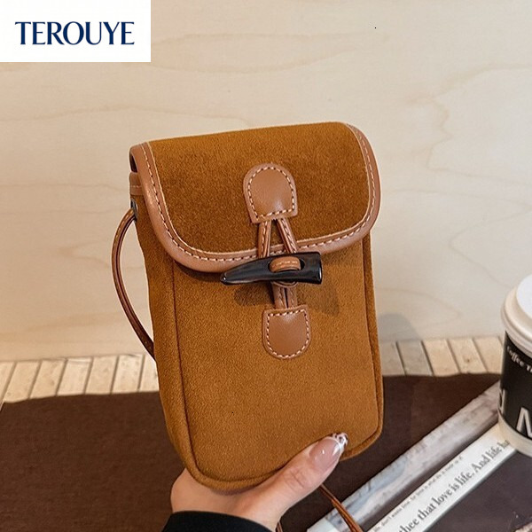 TEROUYE Fashionable and minimalist shoulder bag autumn and winter new style Chinese ethnic style small square bag casual women's handbag retro