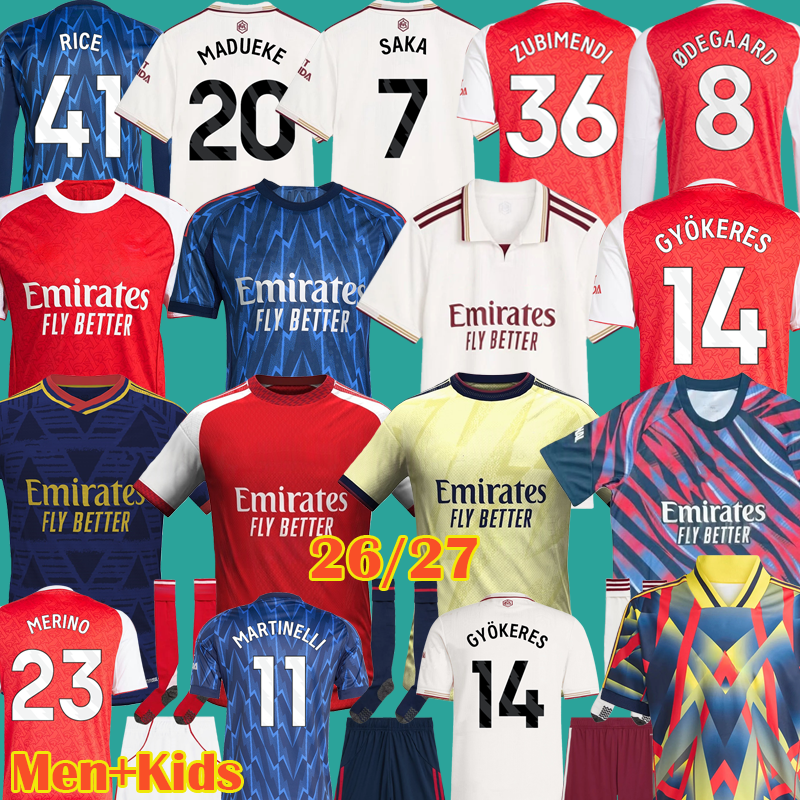 Buyers' PicksAarsenall Soccer Jerseys RICE ARS Kits EZE Gunners ODEGAARD ARSen Football shirts SAKA 2025 2026 GYOKERES 26 27 Arsenall football jersey Men Kids Kit