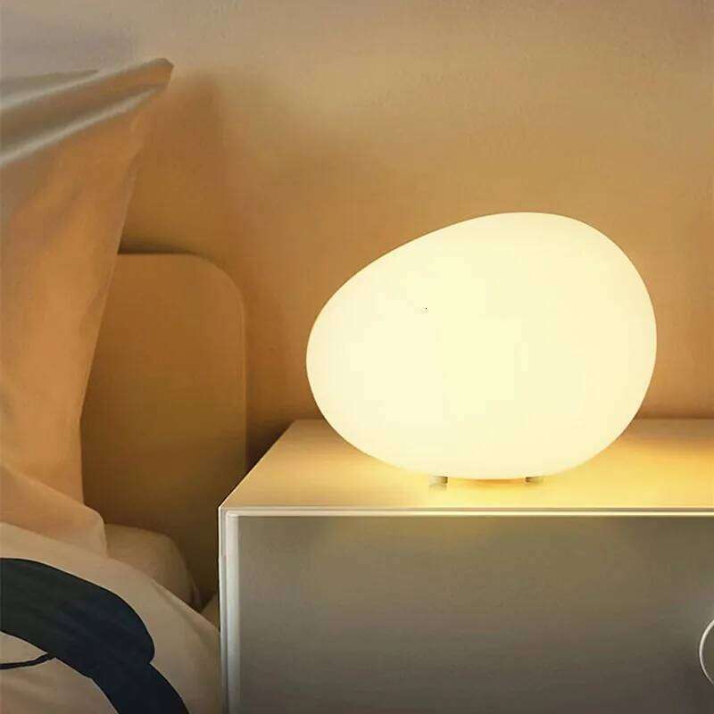 Cobblestone Night Light Modern Minimalist Atmosphere Top Decorative Romantic Desk Bedside Table Lamp Z260127