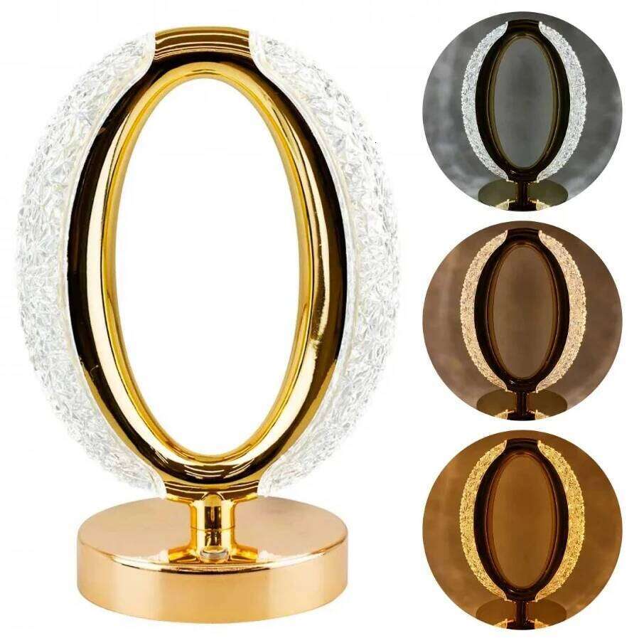 Cordless Crystal Touch Sensor Control LED Night Light Table Lamp Rechargeable Dimmable Bedroom Decoration Camping Lights Z260127