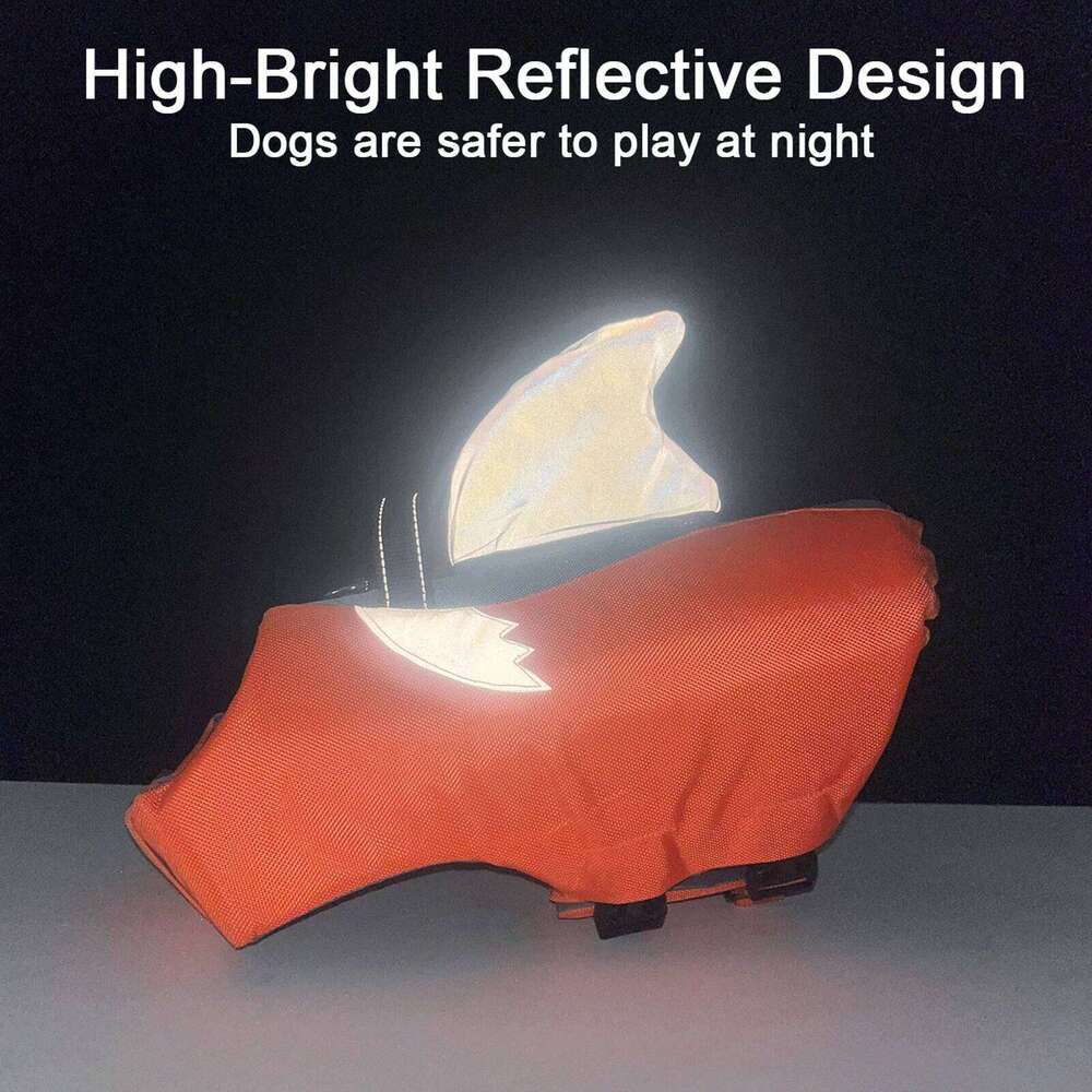 Life Jacket High Buoyancy Dog Safety with Rescue Handle for Small Medium Large Dogs Reflective Swim Vest XJ260127