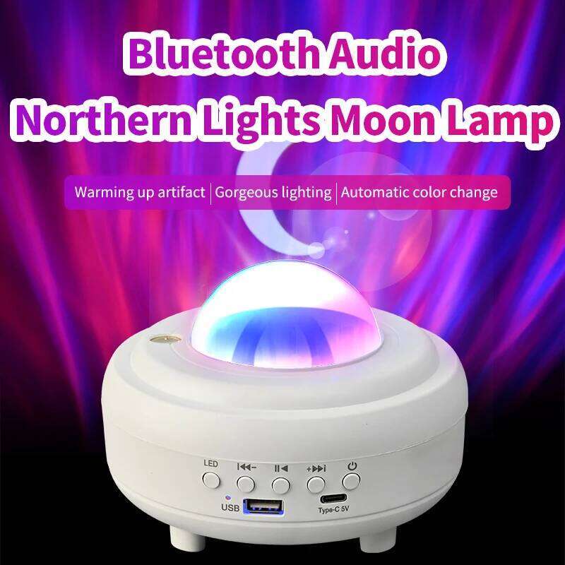 LED Aurora Galaxy Starry Sky Projector Lamp Northern Lights Bedroom Home Room Decoration Nightlights Luminaires Gift Z260127