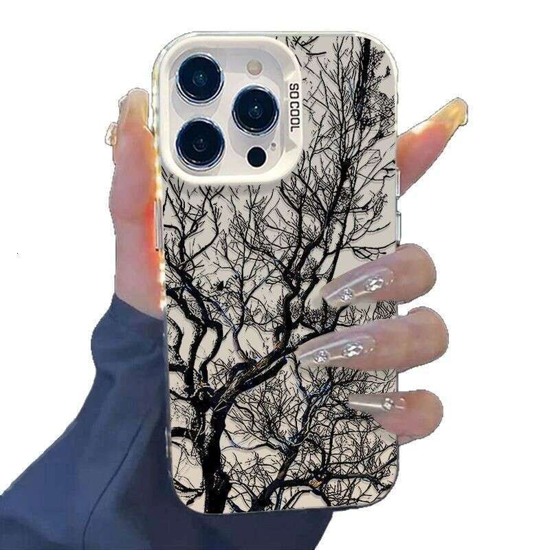 Sketch of a Dead Tree Suitable for Apple 16 Pro Max Creative iPhone 13/12 Phone Case 15 Plus Shockproof 11 S260128 753