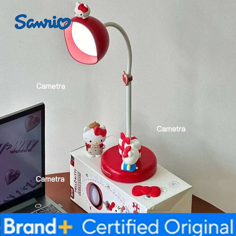 Sanrio Hellokitty Desktop Charging Light Anime Cartoon Hello Kitty Room Night Lamp Ornaments Girls Birthday Gift Toys H260128