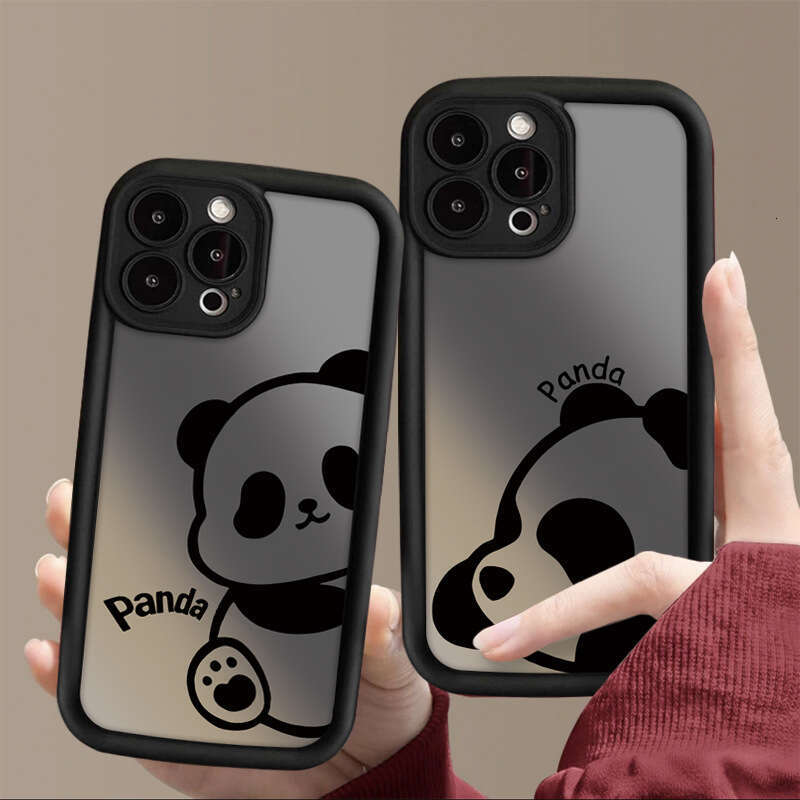 Squatting Panda Compatible with Apple 15 Max Phone Case Cartoon iPhone 14 Cute 13 Creative 12 Pro S260128