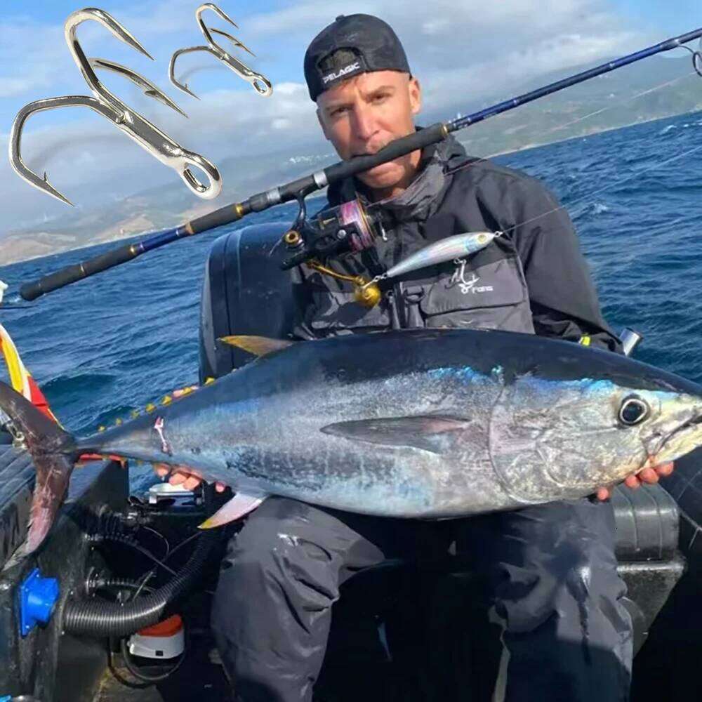 30PCS Treble Hooks 2#-12# Fishhooks Angle Barbed Sharp High Strength Nickel Antirust Sea Pesca Lure Fishing Tackle Fish Hook Z260128