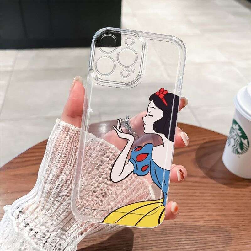 Snow White Compatible with Apple 16 Plus Phone Case iPhone 15 New 14 ROMAX/13/12/11 Transparent S260128