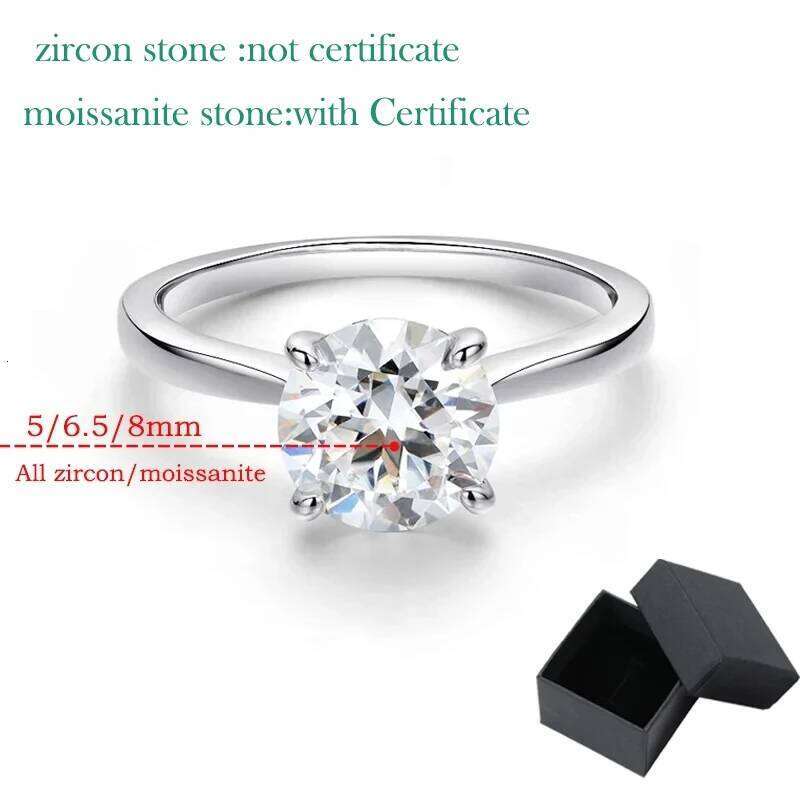 Smyoue White Gold 2ct 100% Moissanite Engagement Ring for Women S925 Sterling Silver Lab Diamond Promise Wedding Band Jewelry XJ260127